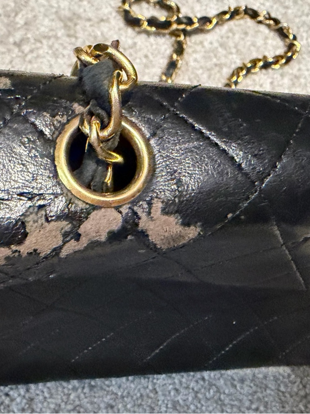 Vintage Chanel Quilted Black Leather bag - Picture 9 of 16
